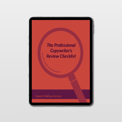 Copywriter's Checklist- content library image